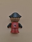 Vintage Blue Plastic Army Soldier Kneeling Rifle Figure Military Toy