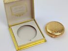 Vintage 50s Van Cleef   Arpels Revlon Demitasse Floral Gold Compact Love Pat 