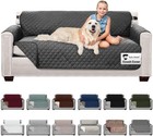 Couch Slip Cover With Patented Strap  Cushion Protector   Designed Reversible   