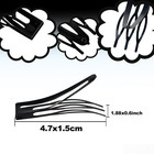 Elane 20 Pcs Metal Snap Hair Clips For Women  Double Grip Barrettes For Thick Fi