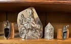 Vintage Chocolate Molds - Rooftop St nicholas On Horse small St nicholas  Clogs