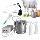 3l Portable Electric Dualhead Sheep Goat Milking Machine Cow Milker Vacuum Pump-