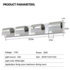 30  Vanity Light 4 Lights Led Sconce Bathroom Mirror Wall Lamp Fixture Silver