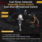 Fuel Shut Off Solenoid Timer Relay Kit For Bobcat 743 753 763 773 6670312 668151