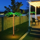 Costway 5 Ft Tropical Led Rope Light Palm Tree Pre-lit Artificial Tree Decor