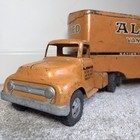 1954 Tonka Allied Van Lines Semi-truck Pressed Steel Vintage Coe Tractor Trailer