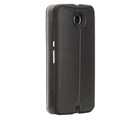 New Case-mate Motorola Nexus 6 Stand Folio Cover Case Black   Screen Protector  