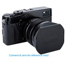 Jjc Lh-jxf23 Black Metal Lens Hood   Cap For Fujinon Lens Xf 56mm F1 2 R Apd