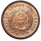 1866 Two Cent Piece Red  Nice Choice Bu   Rd