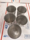 Vintage Aluminum Tumblers Drinking Glasses Drinkware Set Of 5