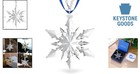 2025 Crystal Snowflake Star Christmas Tree Ornament