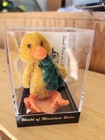 World Of Miniature Bears Waddles Mohair Duck   Green Tiny Bear Lot 2 New Boxed