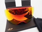 New  Giro Article Ii Adult Snow Goggles Red black W  Vivid Ember   Infrared Lens