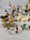 Vintage Dog Figurines Salt Pepper Ashtray 22 Mixed Breeds   Sizes See Photos 