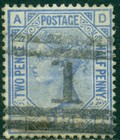 Great Britain Sg-157  Scott   82  Used  Plate   s 21 Or 22  Fine  Great Price 