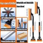 35 4   360  rotating Extendable Snow Brush And Ice Scraper  Telescoping Ice Scraper