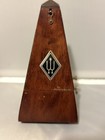 Vintage Wittner Maelzel Walnut Wood Pyramid Metronome Wind Up Germany Works 