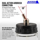 10pk Airbrush 3 4oz Glass Jar Bottles 30   Angle Adaptor Lid Assembly Dual-action