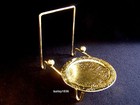 Cup   Saucer Stand Brass Teacup Etched Base Display Free Shipping 6 Pack