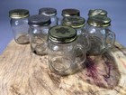 8 Lot Vintage Mason Jar Salt And Pepper Shakers Golden Harvest Mug Style