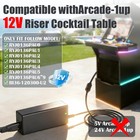 12v Adapter For Arcade1up Ryj0136pau0 Pau1 Pau2 Pau3 Pau4     12-volt Charger