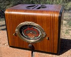 Rare Vintage  Aetna Cube Wood Tube Radio  253-cl  Art Deco Restored Cabinet 