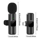 Lavalier Microphone Wireless Audio Video Recording Mini Mic For Android  Iphone