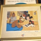 Disney Mickey Mouse    minnie s Gift    Framed Animation Art Print Signed 1996