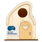 3 Pack  Wooden Birdhouse Can Be Colored  Suitable For Gardens And Courtyards