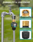 Water Flow Meter With Brass Inlet Gpm For Garden Hose Watering  Measure Gallon l