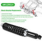 Pair Front Shock Absorbers For John Deere Gator 4x2 6x4 Te Th Ts Tx Am129514