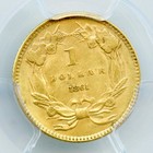 1861 Gold Dollar  Pcgs Au58