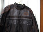 Men s  Harley Davidson  Black Motorcycle Jacket  Size Large