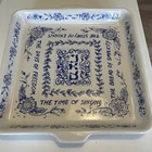 Longaberger Pottery Matzah Square Platter Hebrew jewish Holiday Passover Tray
