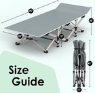 Camping Cot For Adults     500lb Heavy Duty Folding Cot Bed