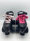 Vtg Riedell Carrera Speed Roller Skates Sz 5 Black Leather Model 105b Wheels