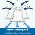 Aquarium Media Filter Bags 10 Mesh Bags For Carbon Media Durable Drawstring Bio