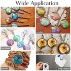 Clear Glass Cabochons 1 Inch Dome Tile Clear Round Gems For Crafts  Pendants