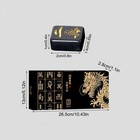  Black Gold Deluxe Mah Jong Classic Game 144 Pieces Tiles Mahjong Game   2  Dice