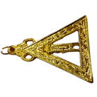 Scribe Royal Arch Masonic Officer Jewel Gold Plated Scroll Triangle Collar Regal