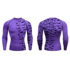 Long Sleeve Compression Shirt Naruto Anime Manga Sasuke Uchiha Bjj Mma Sports