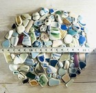 Genuine Surf Tumbled Sea Glass Pottery Various Patterns   very Small To Small