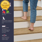 Bullnose Non-slip Stair Treads With Reusable Adhesive  14 Pack  9 5  X 30  Woode