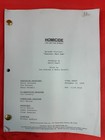 Original Tv Show Script Homicide  Life On The Street    justice Part 1    1996
