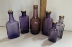 Vintage Purple Bottle Collection   Lot Of 6