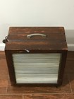 Antique Mathes Cooler Wood Box Fan 4 Speed Control  Model 543 - Working