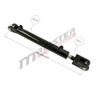 Hydraulic Cylinder Welded Double Acting 1 5  Bore 16  Stroke Clevis End 1 5x16