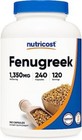 Nutricost Fenugreek Seed 1350mg  240 Capsules - Gluten Free  Non-gmo  675mg Per 