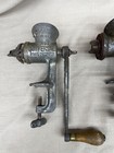 Universal No  1   Perfect Brand Cast Iron  Meat Grinder Pair Vintage Antique 