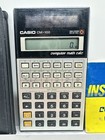 Vintage Casio Cm-100 Computer Math Calc Solar Calculator Case And Instruction Bk